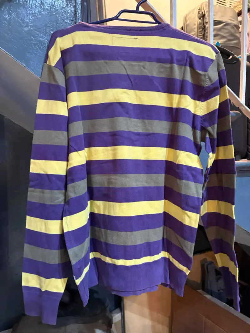 Suéter a rayas multicolor Americano talla XL - 3