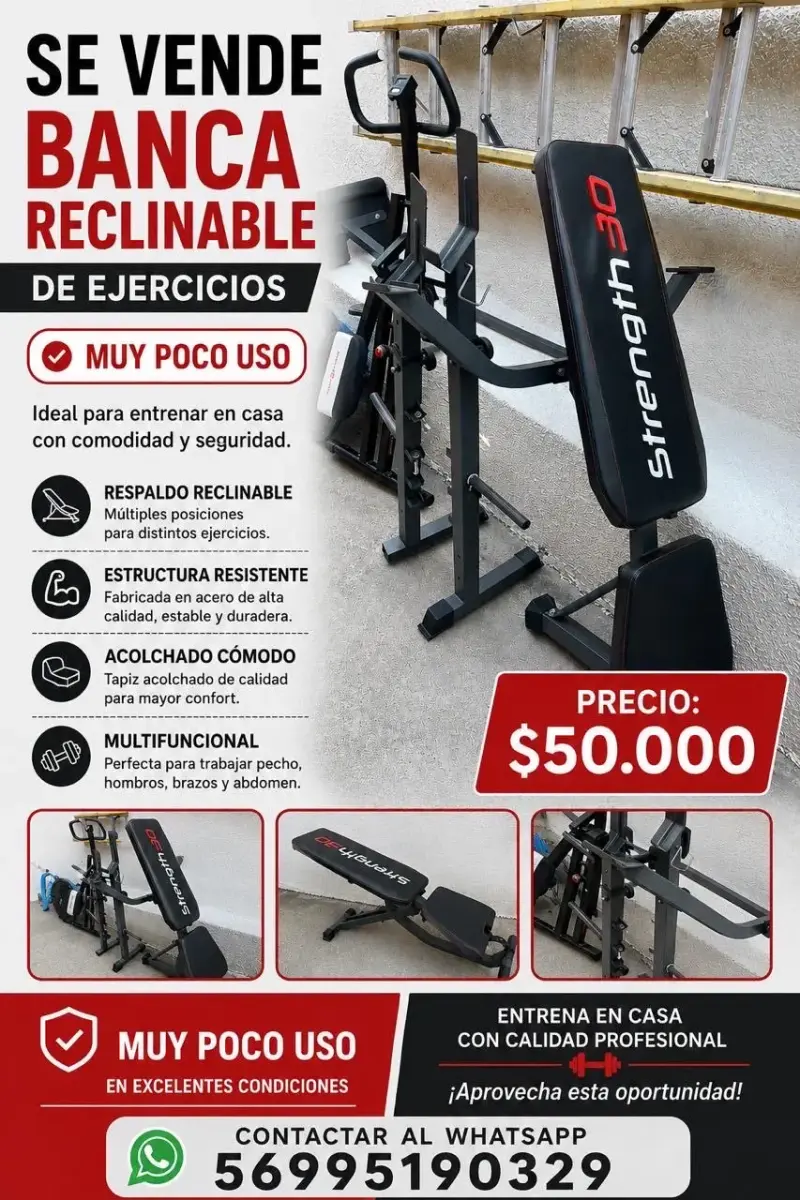 Banca de ejercicios reclinable Strength 30 - 1