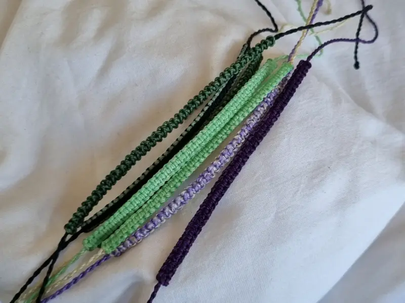 Pulseras de Macramé Hechas a Mano - 5