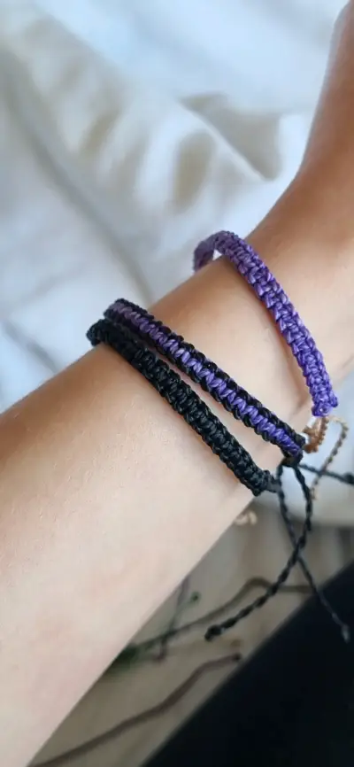 Pulseras de Macramé Hechas a Mano - miniatura 6