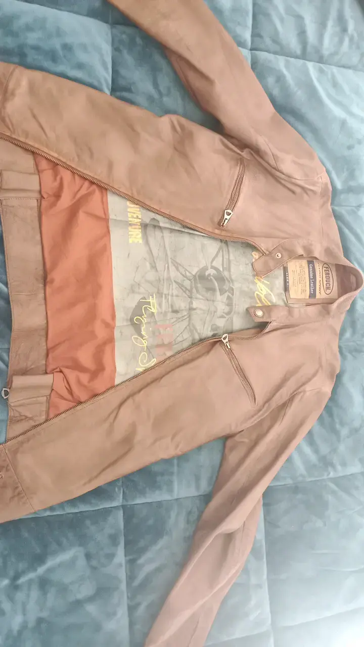 Chaqueta de cuero marrón Ferrucci para hombre - 1
