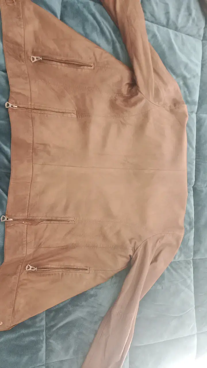 Chaqueta de cuero marrón Ferrucci para hombre - 2