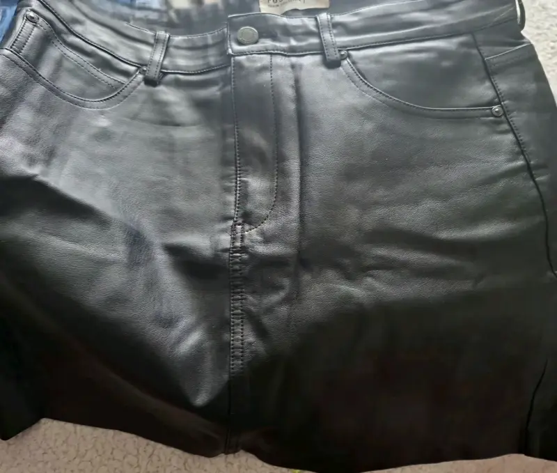 Falda de cuero negra Foster Denim Collection - 1