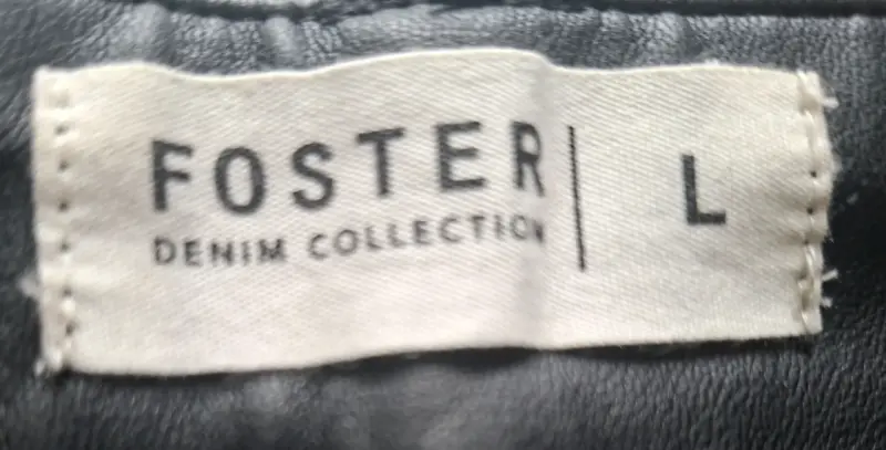 Falda de cuero negra Foster Denim Collection - 2