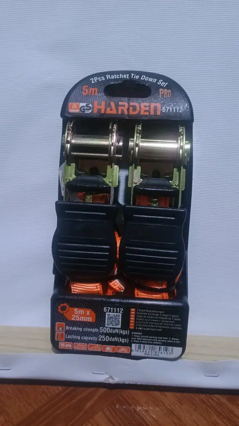 Juego de correas de amarre Harden 5m