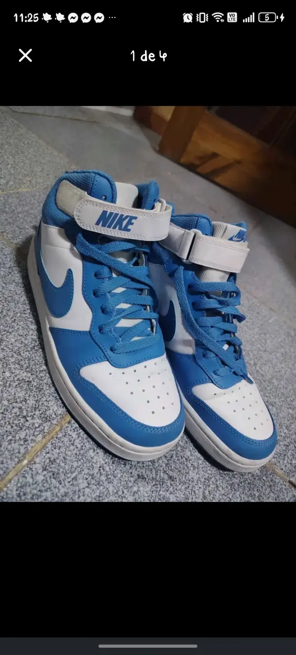 Zapatillas Nike azules de caña alta - 2