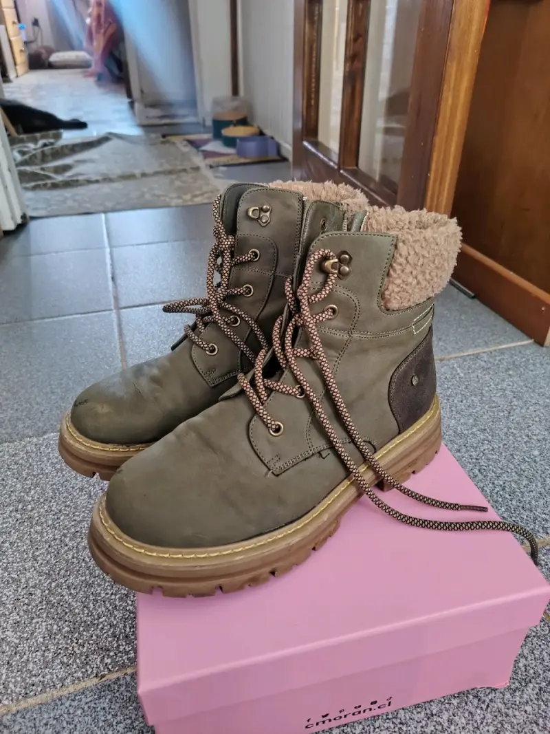 Botas de invierno con forro de lana para mujer - 1