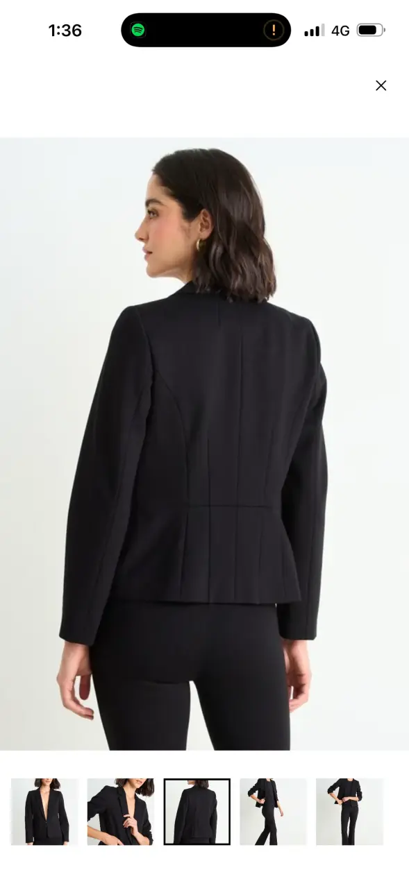Blazer negro elegante para mujer - 2