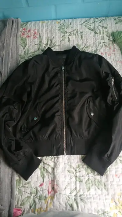 Chaqueta bomber negra Issimo talla L - miniatura 1