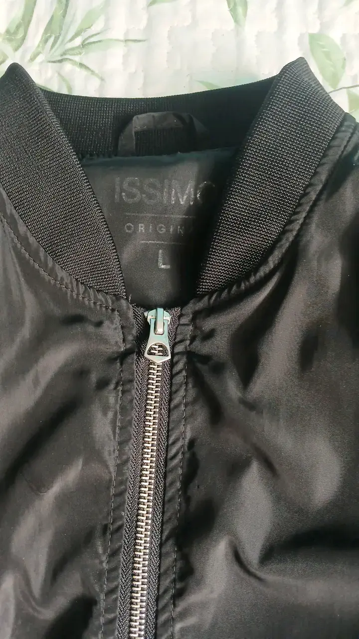 Chaqueta bomber negra Issimo talla L - 2