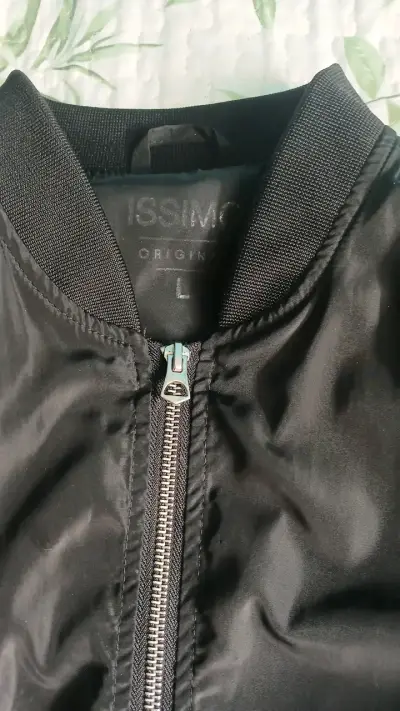 Chaqueta bomber negra Issimo talla L - miniatura 2