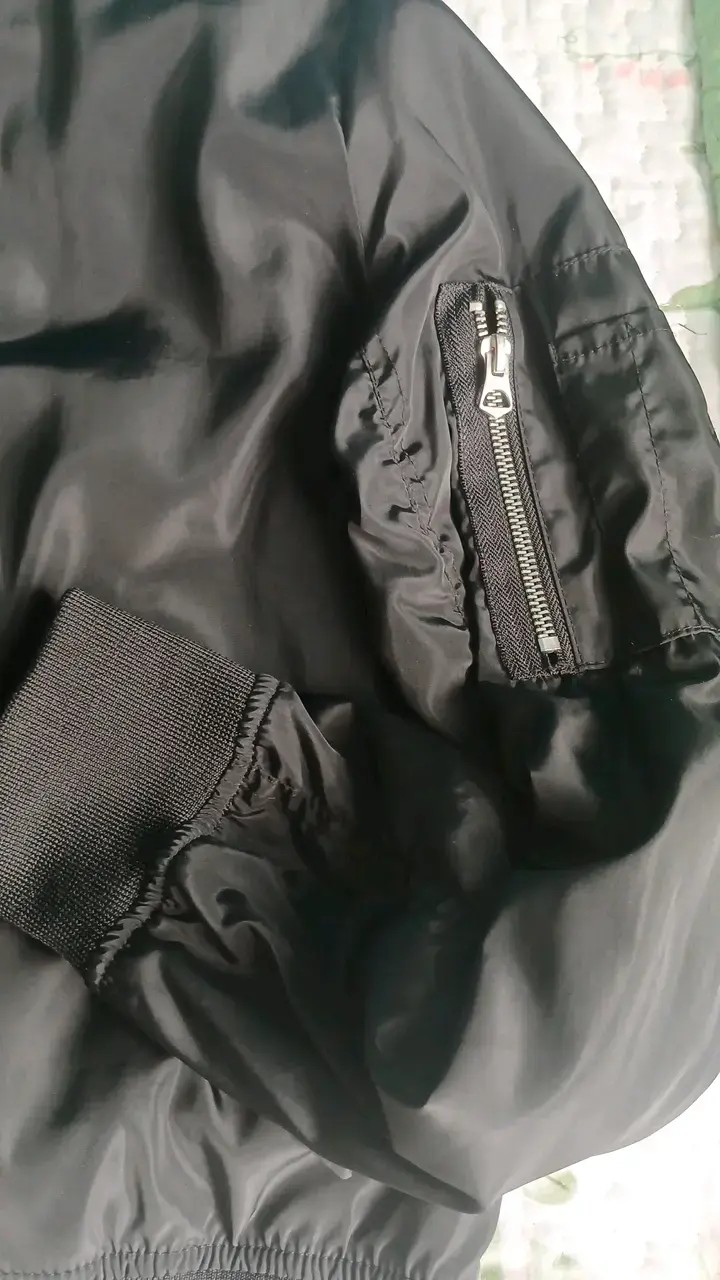 Chaqueta bomber negra Issimo talla L - 3