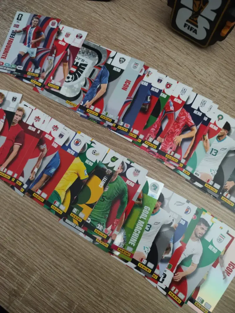 20 cartas Adrenalyn (sin repetir) FIFA 2026 - 2