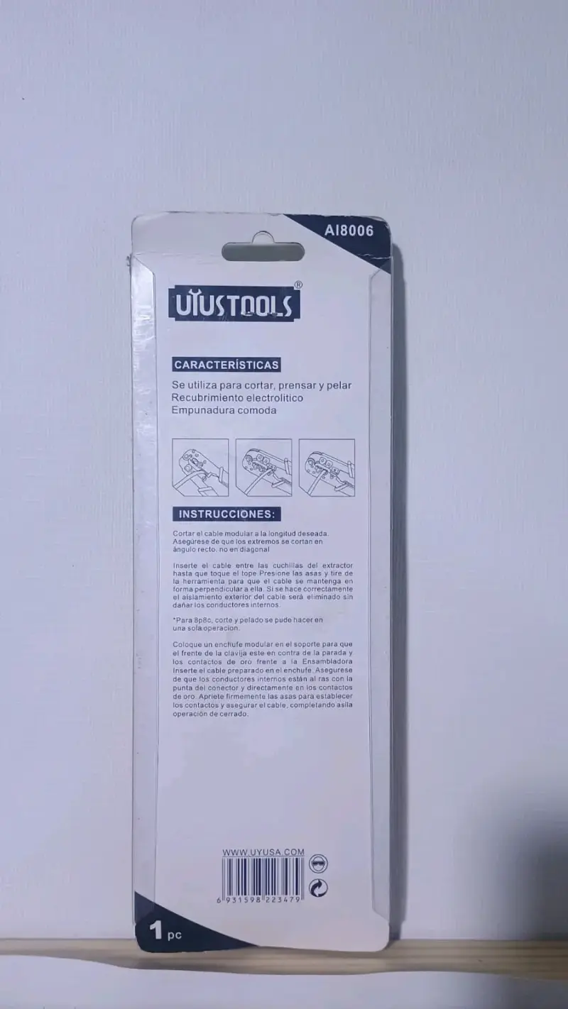 Alicate picable UYUSTOOLS 7.5 pulgadas - 2