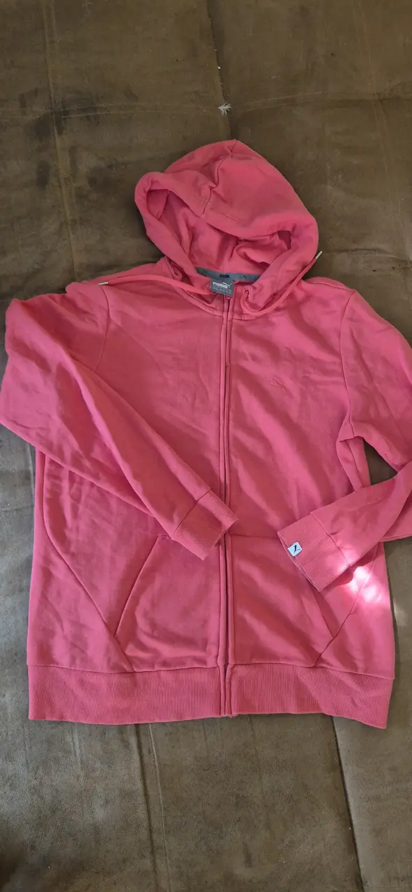 Polerón con capucha rosa Puma para mujer - 1