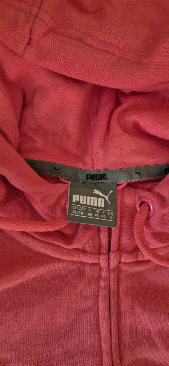 Polerón con capucha rosa Puma para mujer - 3