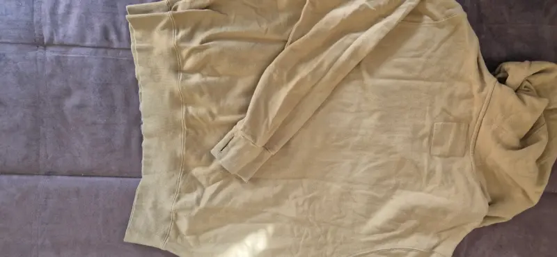 Polerón con capucha color mostaza talla XL - 3