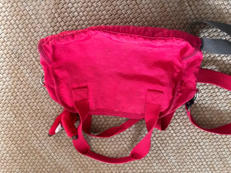 Bolso Kipling rojo con correa ajustable - 2