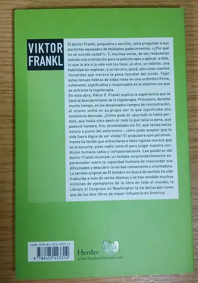 Libro El Hombre en Busca de Sentido de Viktor Frankl - miniatura 2