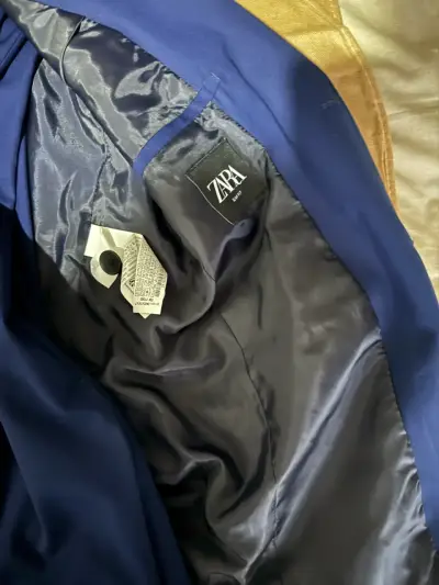 Traje azul para hombre Zara - miniatura 3