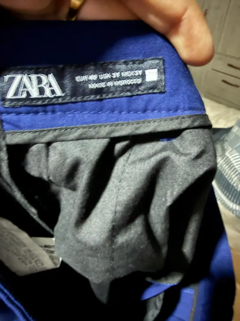 Traje azul para hombre Zara - 5