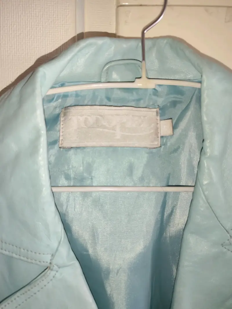 Chaqueta de cuero azul claro para mujer Todopiel - 3