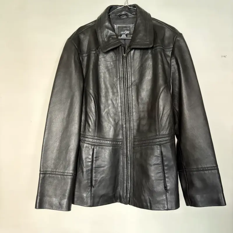Chaqueta de cuero negro East 5th para mujer - 1