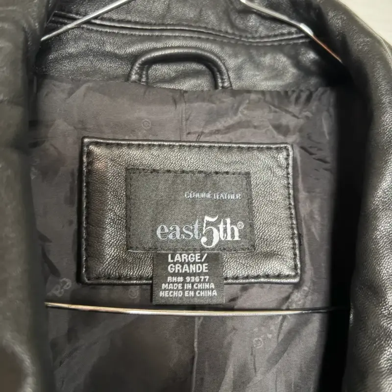 Chaqueta de cuero negro East 5th para mujer - 3