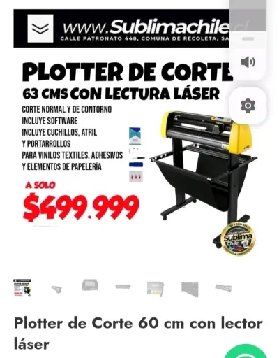 Plotter de Corte 63 cm con Lectura Láser - miniatura 2