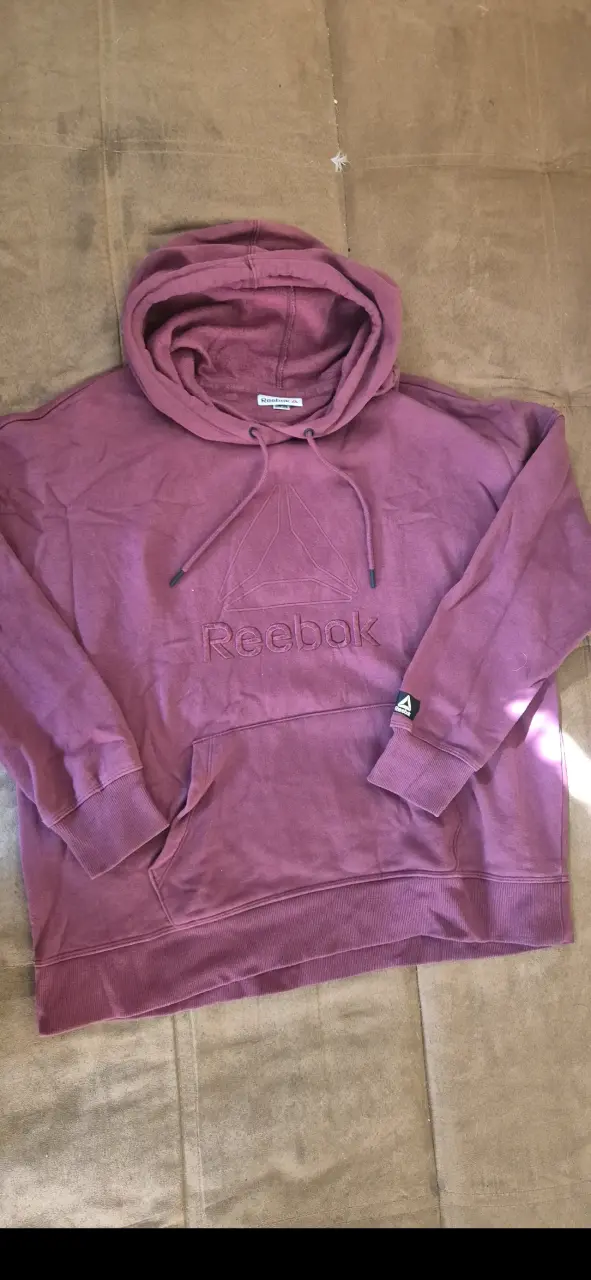 Polerón con capucha Reebok morado para hombre - 1