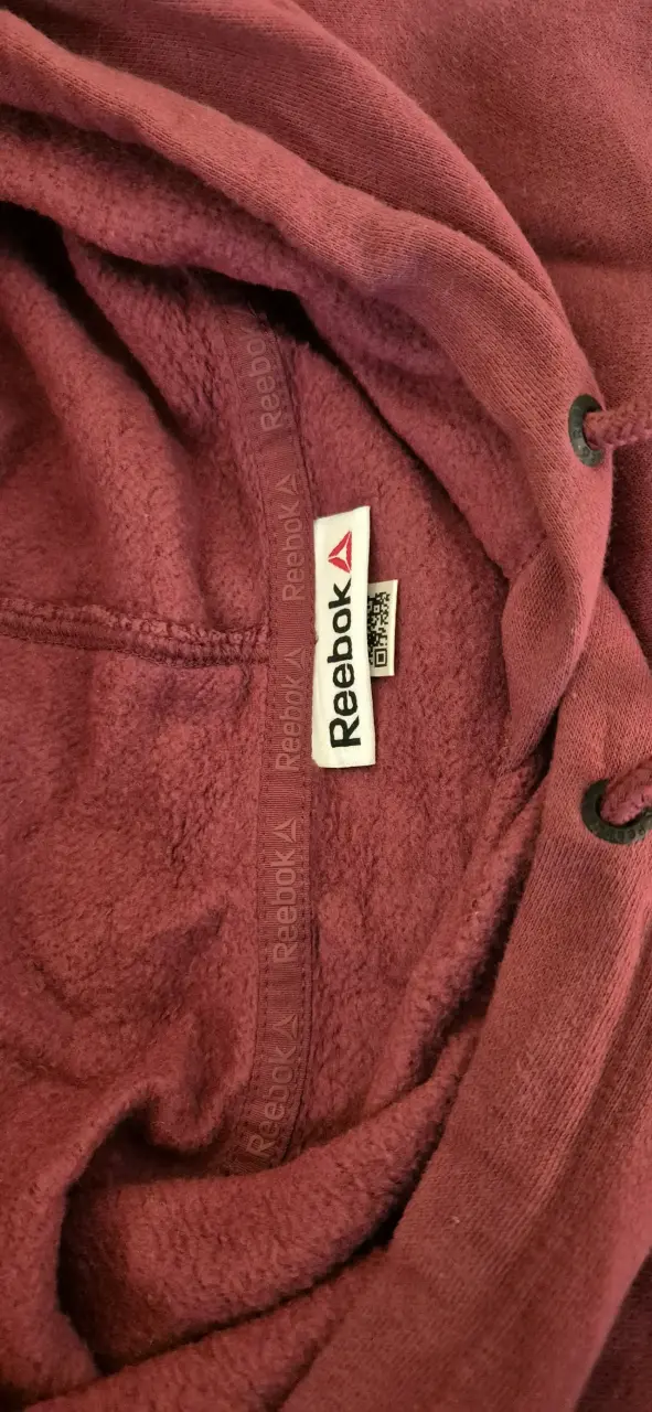Polerón con capucha Reebok morado para hombre - 4