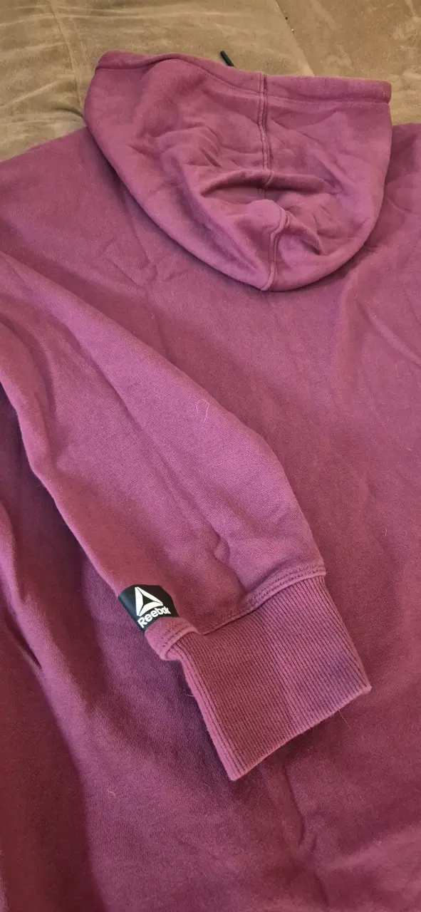 Polerón con capucha Reebok morado para hombre - 6