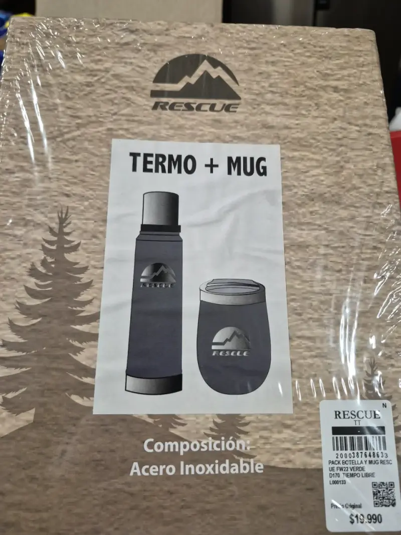 Set de Termo y Mug de Acero Inoxidable Rescue - 1