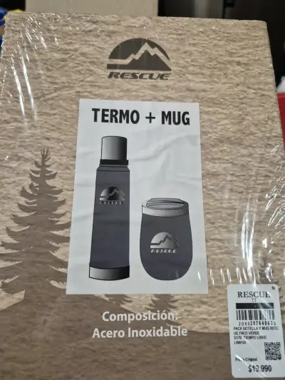 Set de Termo y Mug de Acero Inoxidable Rescue - miniatura 1