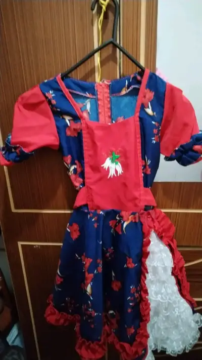Vestido de huasa chilena para niña - miniatura 3