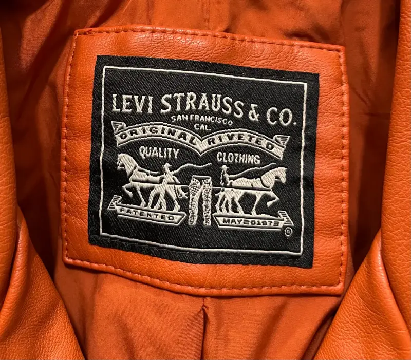 Chaqueta Biker Terracota Levi’s Talla S - 3
