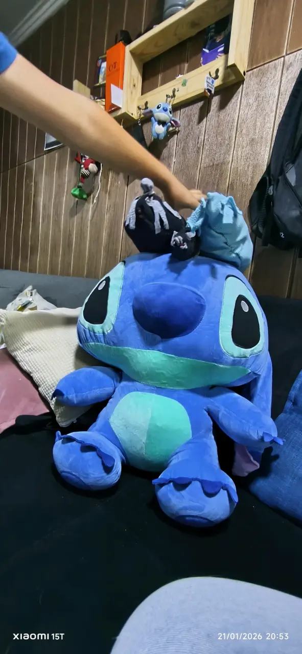 Peluche grande de Stitch azul - 2