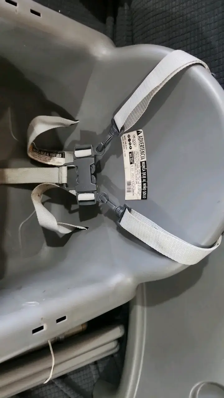 Silla de comer para bebé desmontable gris - 2