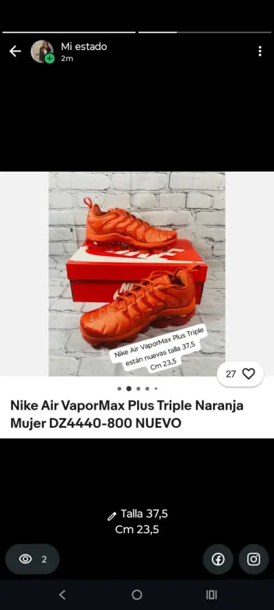 Zapatillas Nike Air VaporMax Plus  Mujer Tal - miniatura 1