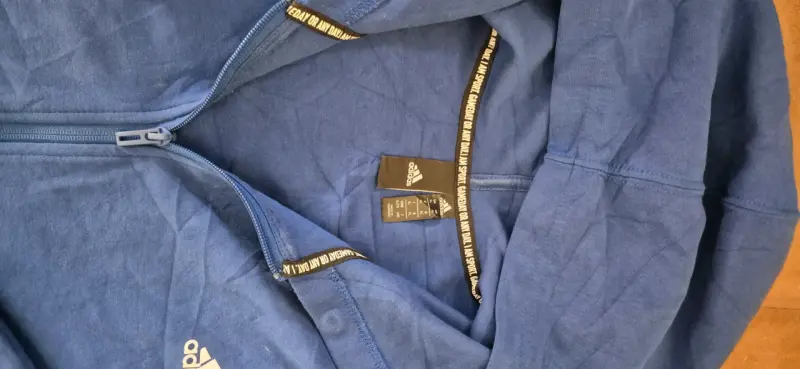 Polerón azul con capucha Adidas para hombre - 3