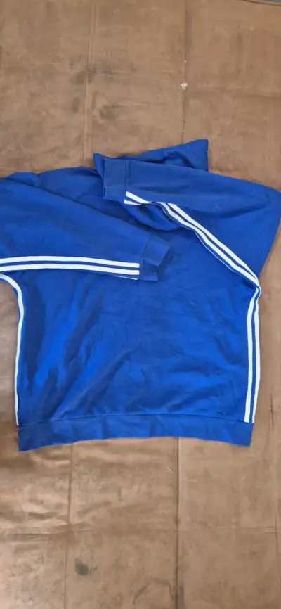 Polerón azul con capucha Adidas para hombre - miniatura 4