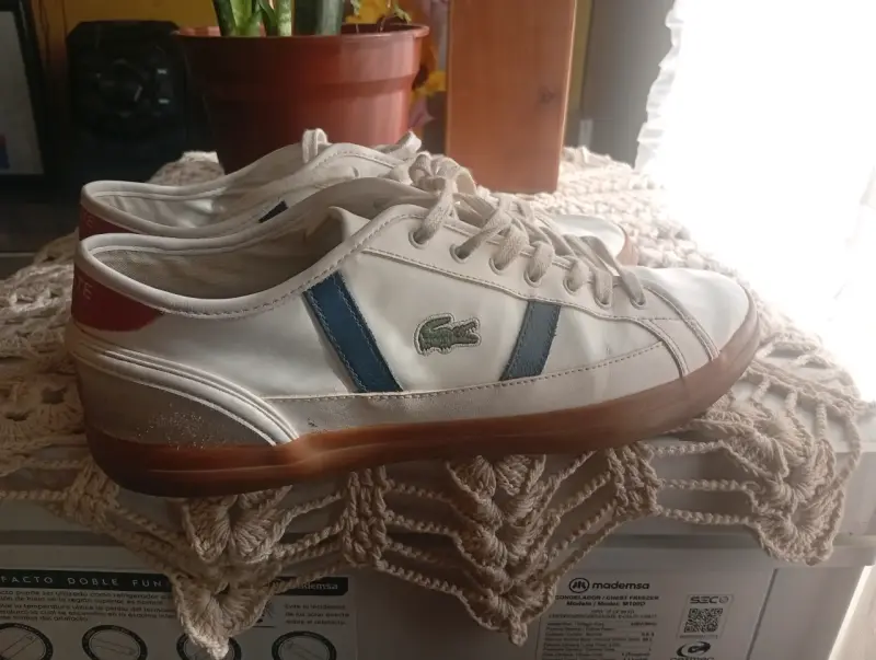 Zapatillas Lacoste Sideline blancas para hombre - 2