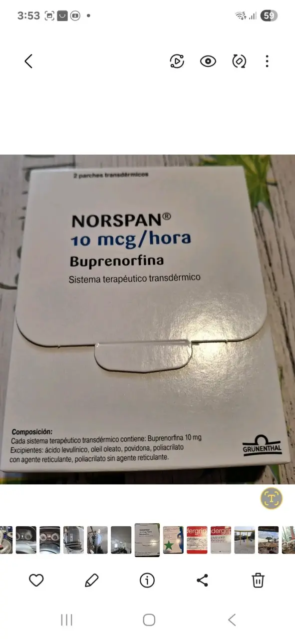 Parche transdérmico Norspan 10 mcg/hora