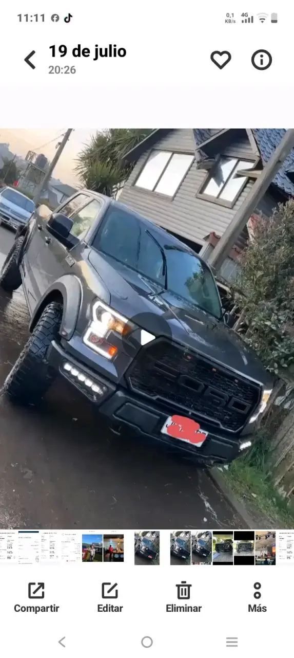 Camioneta modelo Ford Raptor excelente estado