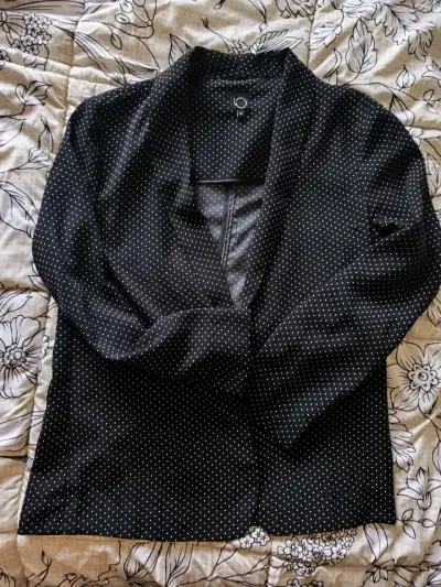 Tapado negro de lunares para mujer talla M - miniatura 1