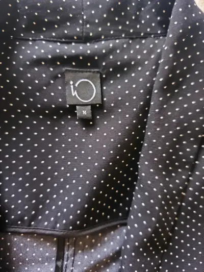 Tapado negro de lunares para mujer talla M - miniatura 2