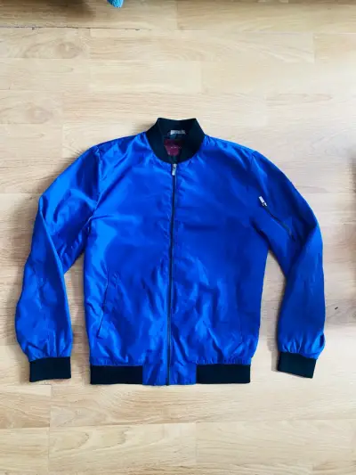 Chaqueta bomber azul para hombre Zara - miniatura 1