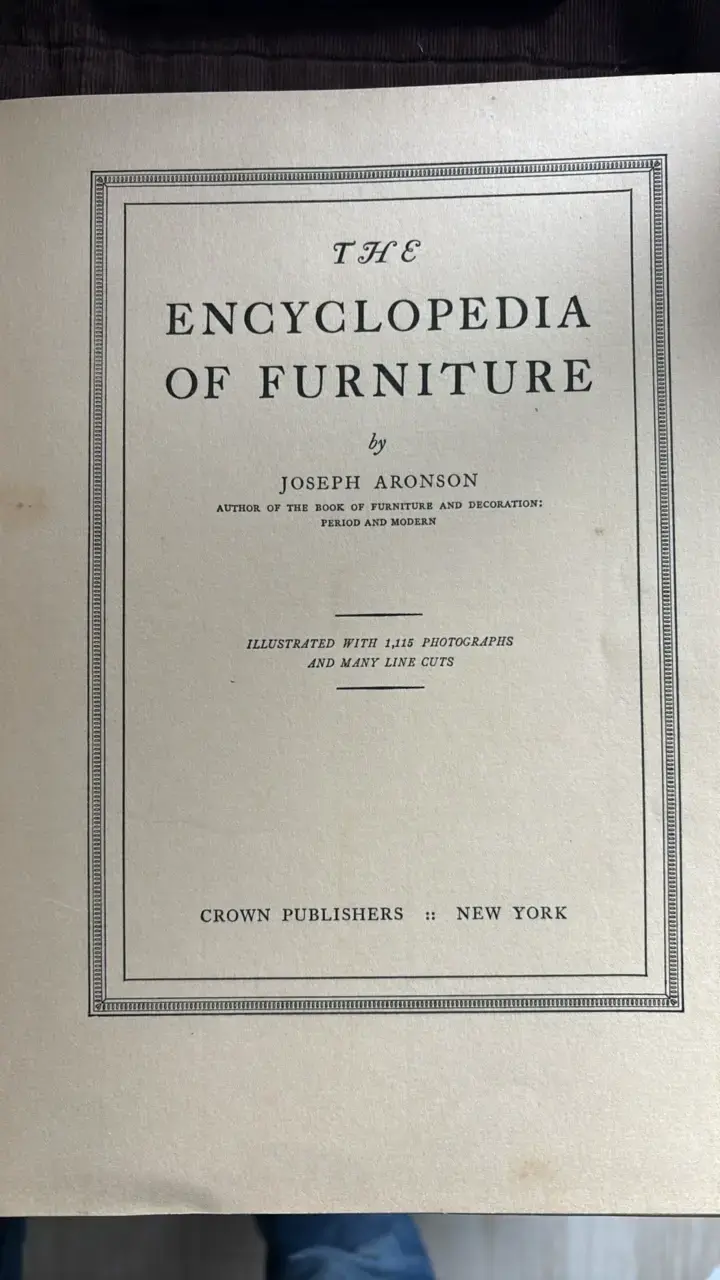 Libro The Encyclopedia of Furniture de Joseph Aronson - 3