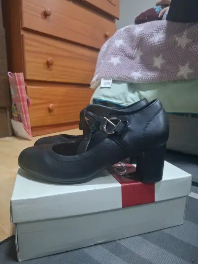 Zapatos de tacón medio negros Police Comfort - miniatura 1
