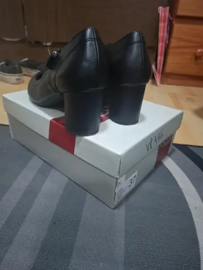 Zapatos de tacón medio negros Police Comfort - miniatura 3